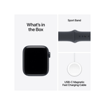 Apple Watch SE 3 GPS 44mm Smartwatch With Midnight Aluminium Case With Sport Band S/M - Midnight - Midnight
