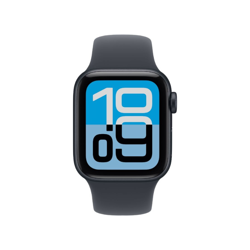 Apple Watch SE 3 GPS + Cellular 44mm Smartwatch Midnight Aluminium Case With Sport Band M/L - Midnight - Midnight