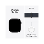 Apple Watch Series 10 GPS + Cellular 42mm Natural Titanium Case with Stone Grey Sport Band - M/L - Grey