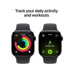 Apple Watch Series 11 GPS 46mm - Jet Black - Medium / Large (160 - 210mm) - Black