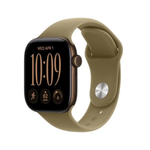 Apple Watch Series 12 GPS 42mm Dark Bronze Aluminium Case with Olive Sport Band - S/M - Olive