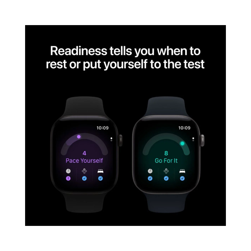 Apple Watch Series 12 GPS 46mm Black Aluminium Case with Black Sport Band - S/M