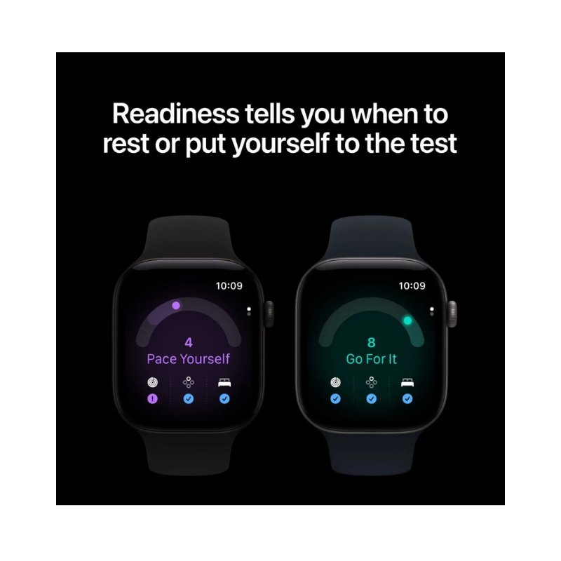Apple Watch Series 12 GPS 46mm Black Aluminium Case with Black Sport Band - S/M