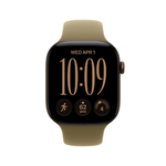 Apple Watch Series 12 GPS 46mm Dark Bronze Aluminium Case with Olive Sport Band - S/M