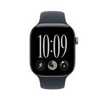 Apple Watch Series 12 GPS 46mm Space Grey Aluminium Case with Navy Blue Sport Band - S/M - Navy Blue