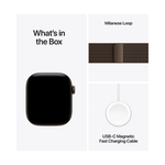 Apple Watch Series 12 GPS + Cellular 46mm Dark Bronze Aluminium Case with Dark Bronze Milanese Loop - M/L - Dark Bronze