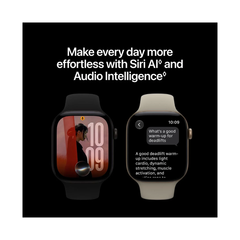 Apple Watch Series 12 GPS + Cellular 46mm Space Grey Aluminium Case with Navy Blue Sport Band - M/L