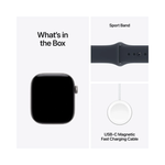 Apple Watch Series 12 GPS + Cellular 46mm Space Grey Aluminium Case with Navy Blue Sport Band - M/L