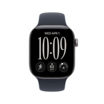 Apple Watch Series 12 GPS + Cellular 46mm Space Grey Aluminium Case with Navy Blue Sport Band - M/L