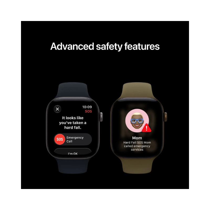 Apple Watch Series 12 GPS + Cellular 46mm Space Grey Aluminium Case with Navy Blue Sport Band - M/L