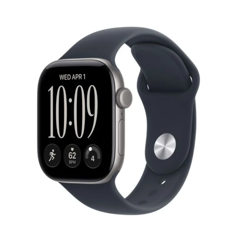 Apple Watch Series 12 GPS + Cellular 46mm Space Grey Aluminium Case with Navy Blue Sport Band - M/L