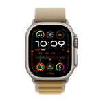 Apple Watch Ultra 2 GPS + Cellular 49mm Natural Titanium Case with Tan Alpine Loop - Small - Tan