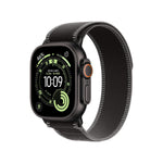 Apple Watch Ultra 3 GPS & Cellular 49mm Black Titanium Case with Black / Charcoal Trail Loop - Small / Medium (130