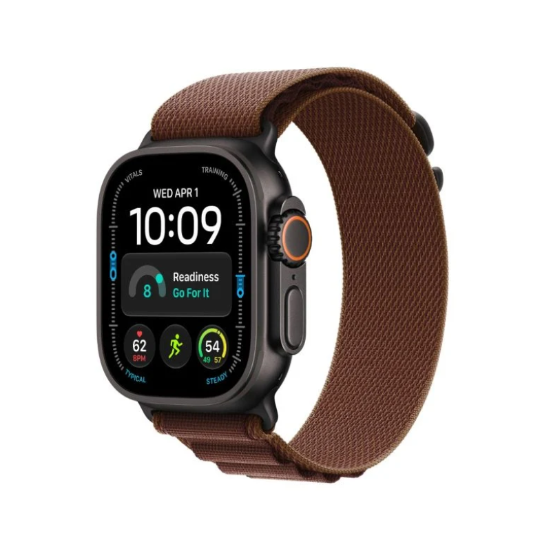 Apple Watch Ultra 4 GPS + Cellular 49mm Black Titanium Case with Burgundy Alpine Loop - M - Burgundy