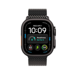 Apple Watch Ultra 4 GPS + Cellular 49mm Black Titanium Case with Black Titanium Milanese Loop - L