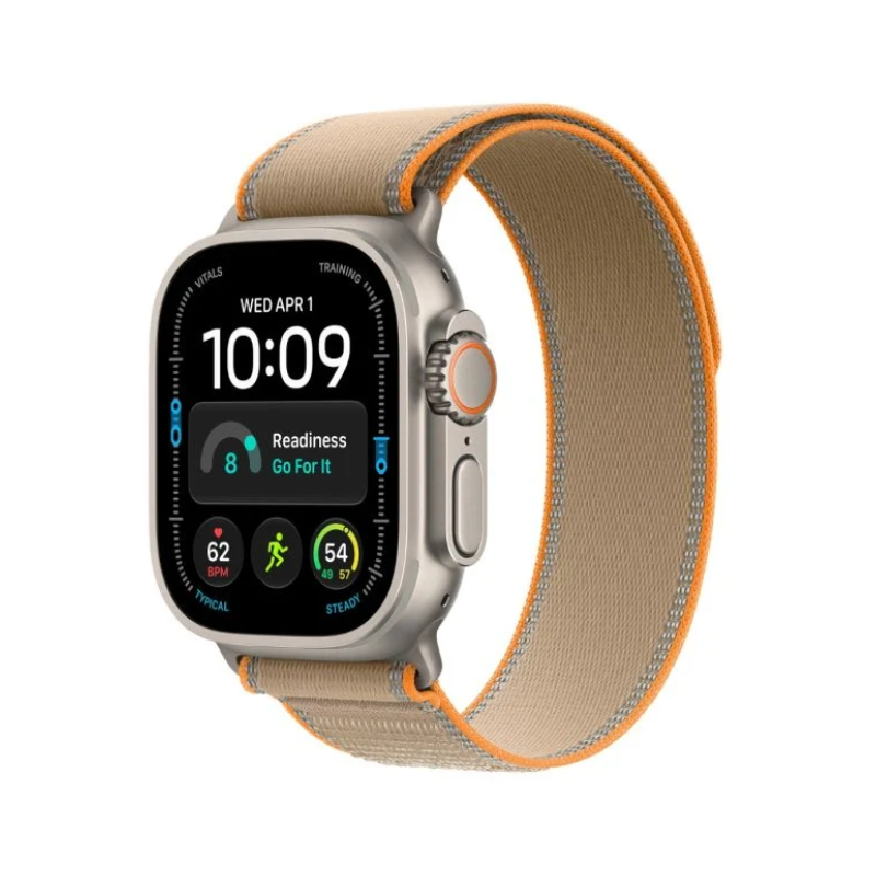 Apple Watch Ultra 4 GPS + Cellular 49mm Natural Titanium Case with Sand Trail Loop - S/M - Sand