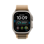Apple Watch Ultra 4 GPS + Cellular 49mm Natural Titanium Case with Desert Alpine Loop - M - Desert