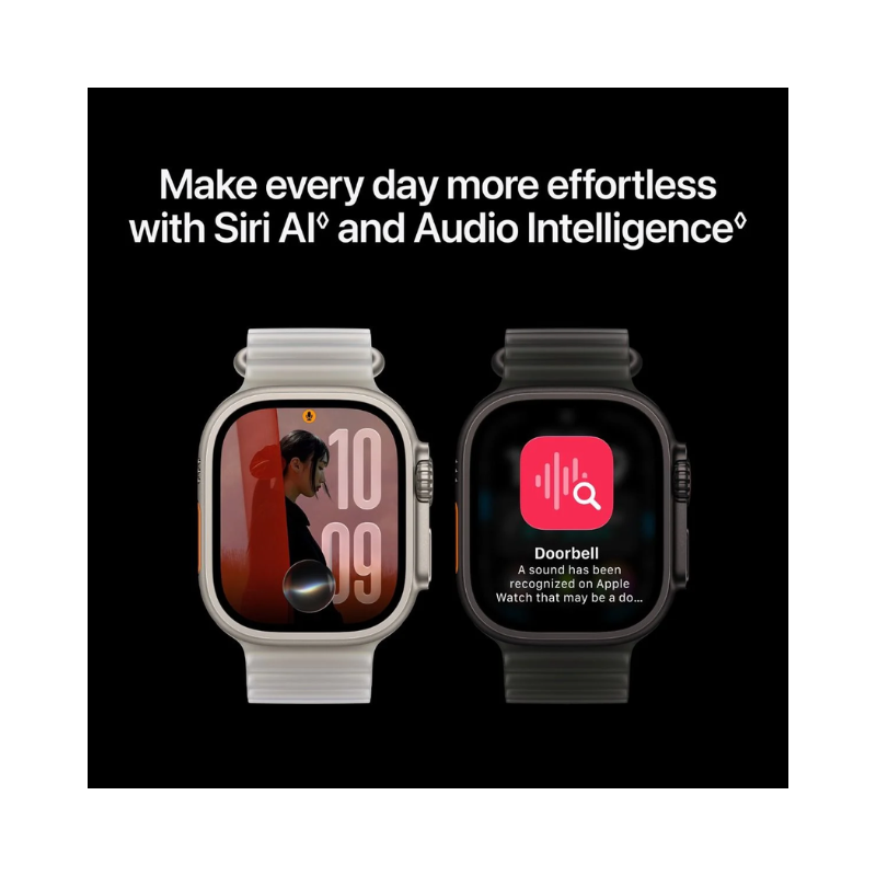 Apple Watch Ultra 4 GPS + Cellular 49mm Natural Titanium Case with Sand Trail Loop - S/M - Sand