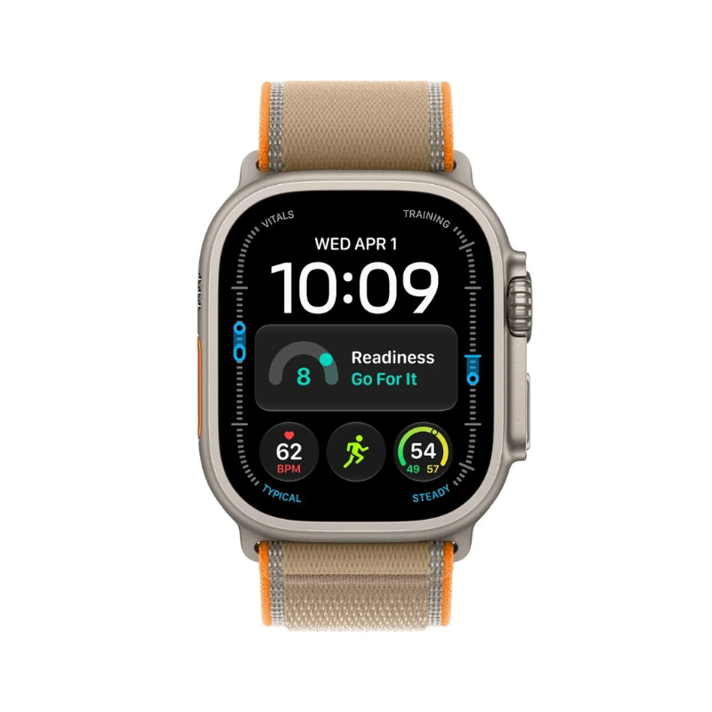 Apple Watch Ultra 4 GPS + Cellular 49mm Natural Titanium Case with Sand Trail Loop - M/L - Sand
