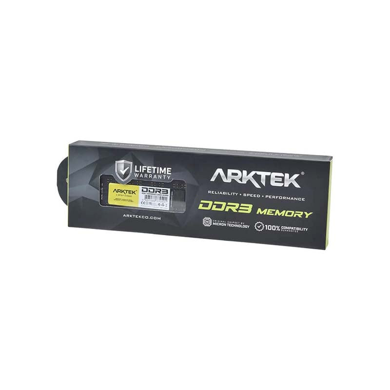 Arktek Memory 4GB DDR3 PC-1600 DIMM RAM Module for PC - Black