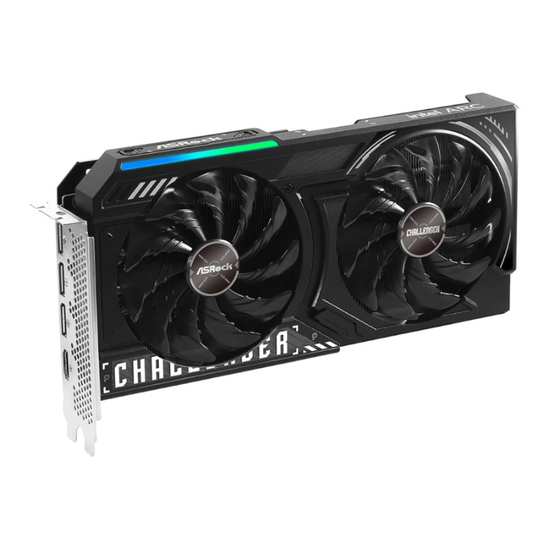 ASRock Intel Arc B570 Challenger OC 10GB GDDR6 160-BIT Graphics Card - Black