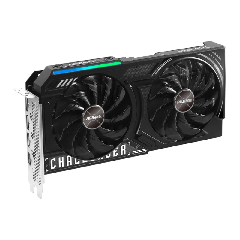 ASRock Intel Arc B580 Challenger OC 12GB GDDR6 192-BIT Graphics Card - Black