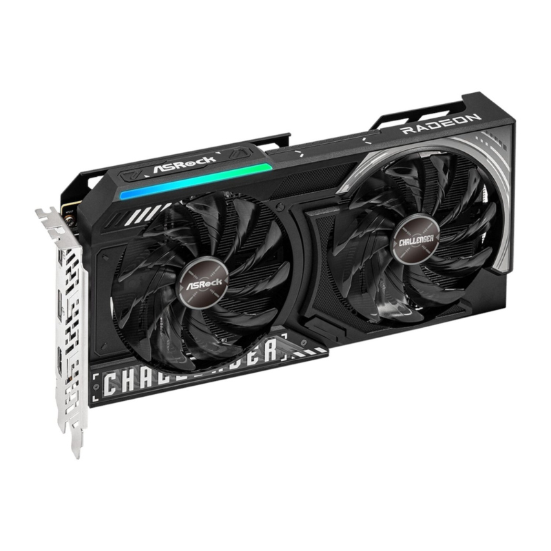 ASRock Radeon RX 9060 XT Challenger 16GB OC Graphics Card (RDNA 4 PCIe 5.0) - Black