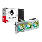ASRock Radeon RX9060 XT Steel Legend 16G Graphics Card - White