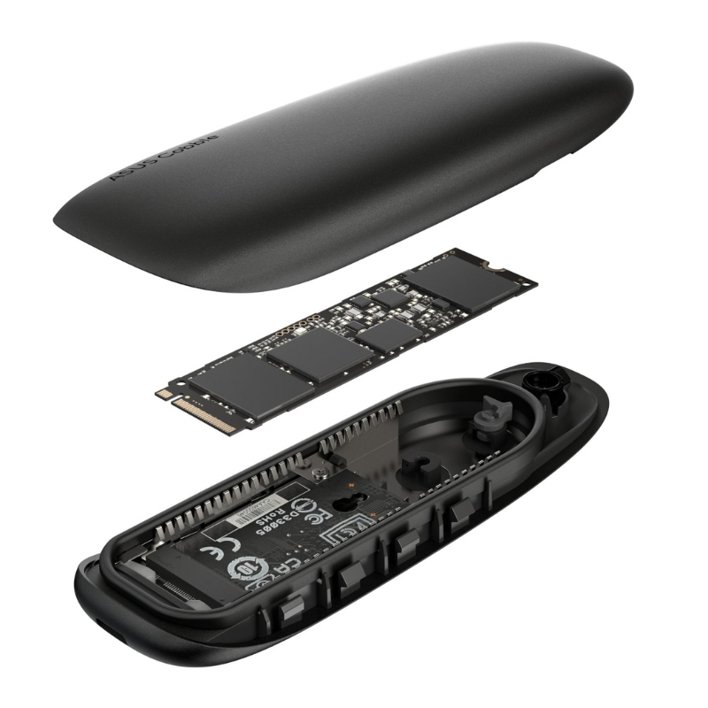 Asus Cobble M.2 SSD Enclosure - Black - Black