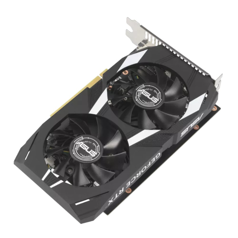 Asus Nvidia GeForce RTX 3050 Dual OC 6G Graphic Card - Black/White