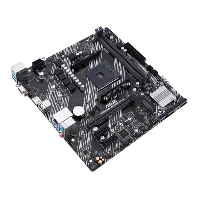 Asus Prime A520M-K AM4 M-ATX Motherboard - Black - Black