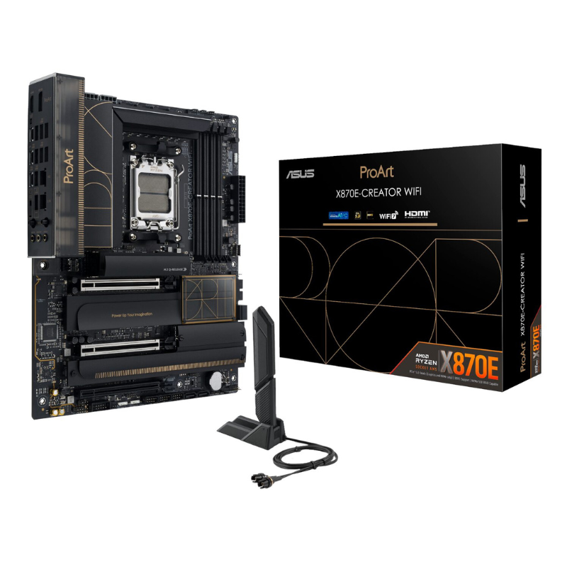 Asus ProArt X870E-Creator WiFi AM5 ATX Motherboard - Black