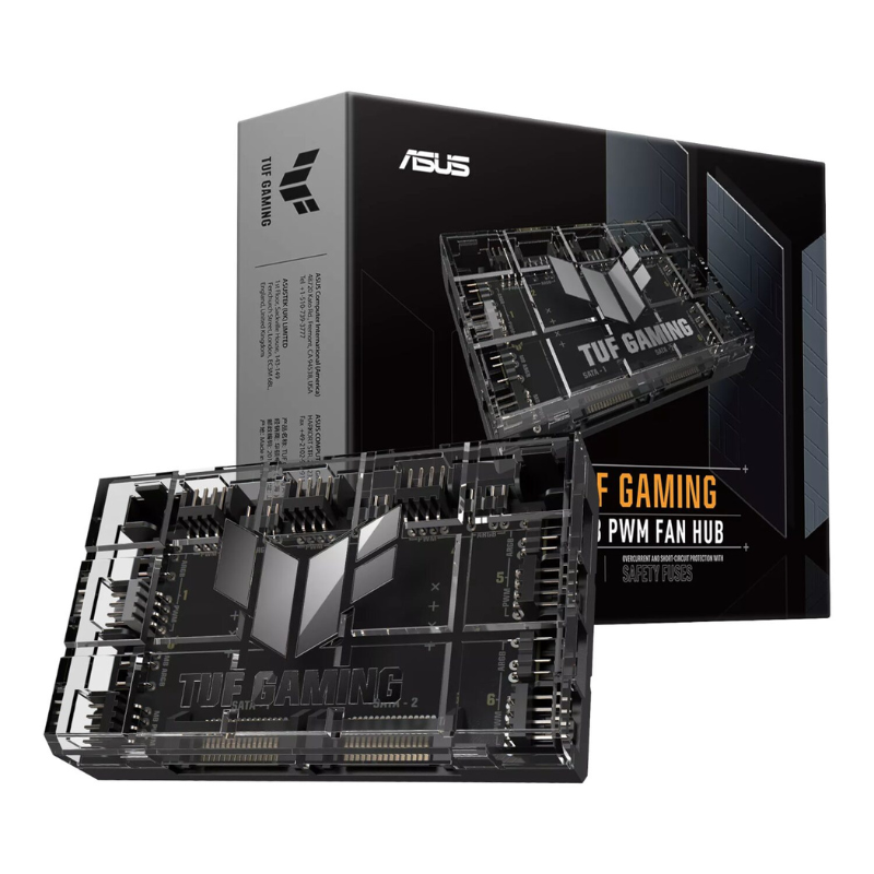Asus TUF Gaming ARGB PWM Fan Hub - Black