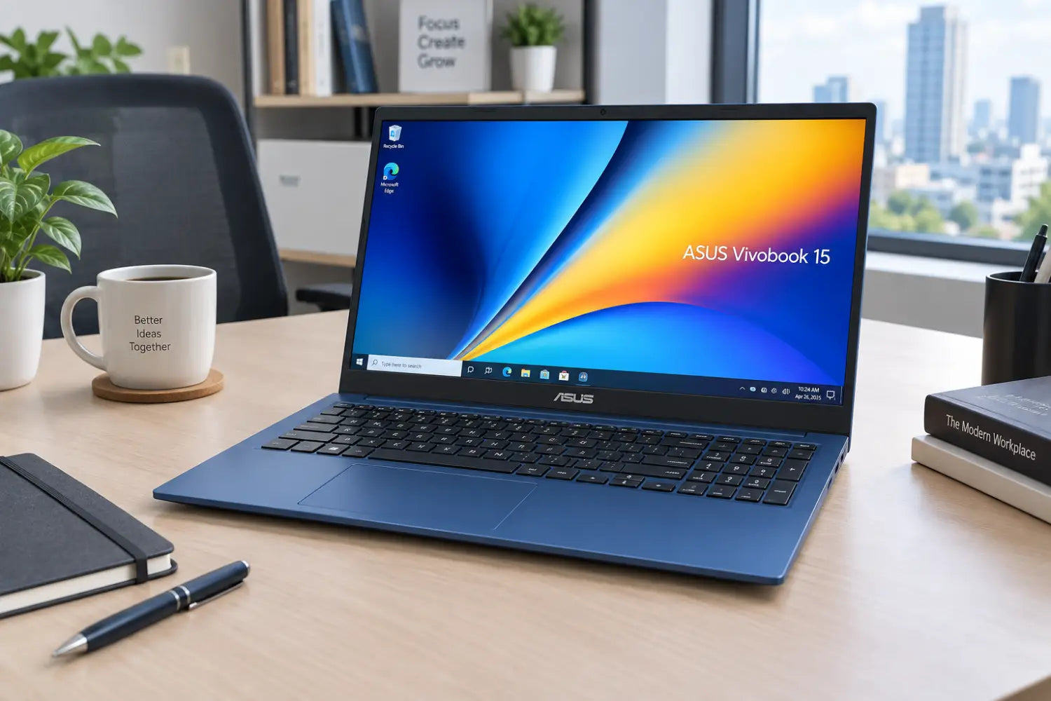 ASUS Vivobook 15 X1504MA 15.6’’ FHD Laptop Intel Core 7 350 16GB DDR5 512GB SSD Windows 11 Home – Blue