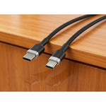BIOND Type-C To Type-C Nylon Cable 60W 1 Metre - Black - Black