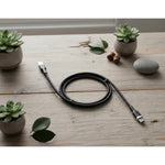 BIOND Type-C To Type-C Nylon Cable 60W 1 Metre - Black - Black