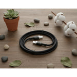 BIOND Type-C To Type-C Nylon Cable 60W 1 Metre - Black - Black