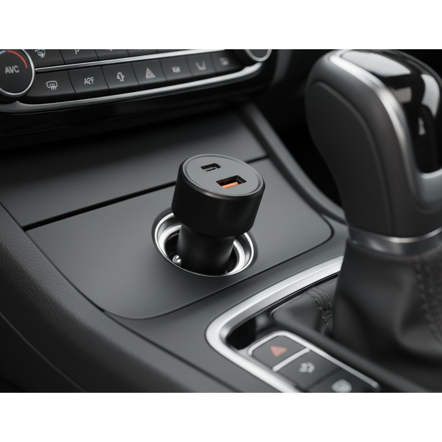 BIOND USB/Type-C Car Charger 38W - Black - Black