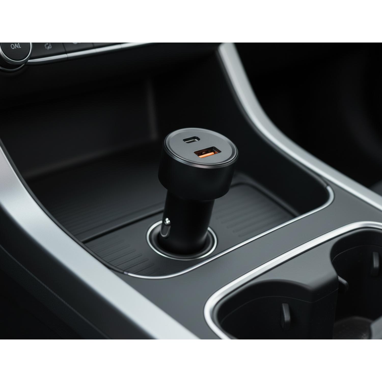 BIOND USB/Type-C Car Charger 38W - Black - Black