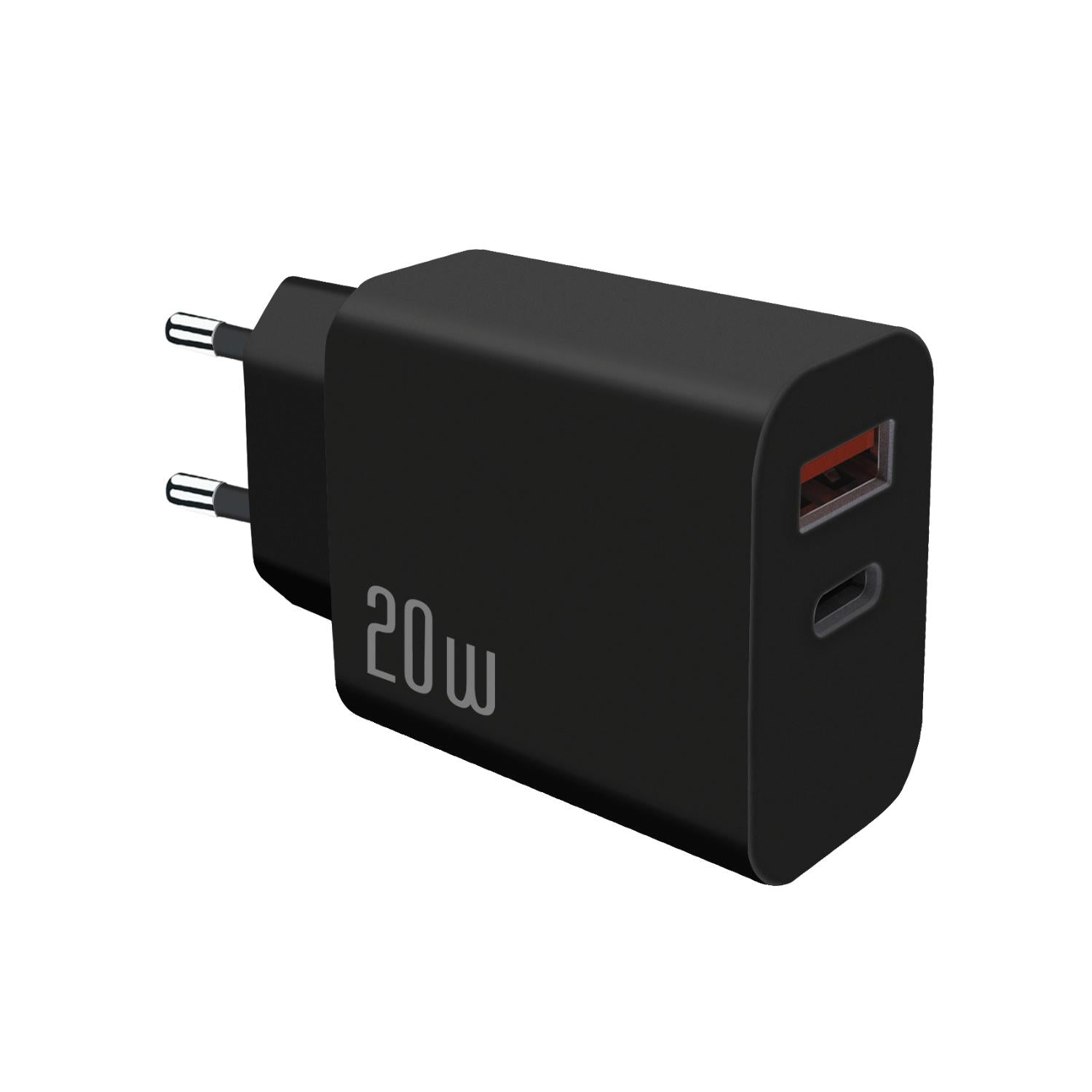 BIOND USB/Type-C PD Wall Charger 20W - Black - Black