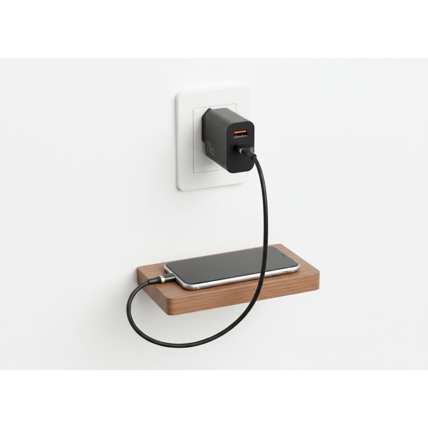 BIOND USB/Type-C PD Wall Charger 20W - Black - Black