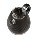 Boden Stark 1.7L Stainless Steel Kettle - Charcoal - Grey
