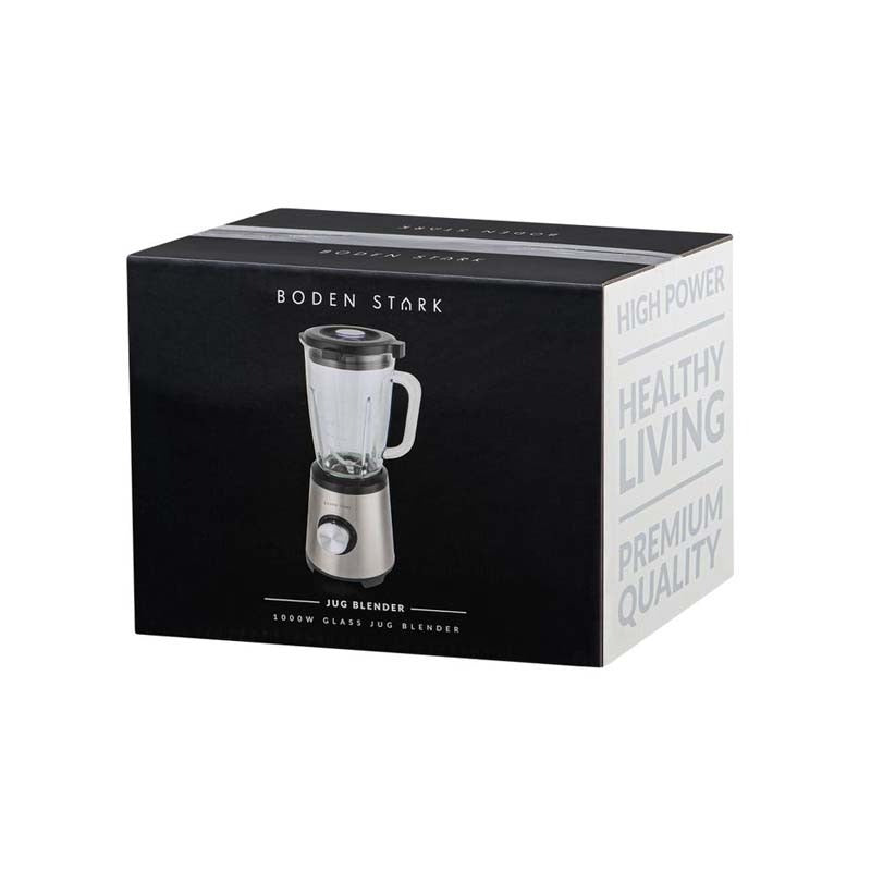 Boden Stark 1000W Glass Jug Blender - Black