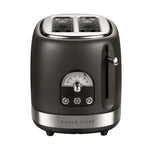 Boden Stark 2 Slice Stainless Steel Toaster - Charcoal - Grey