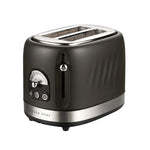 Boden Stark 2 Slice Stainless Steel Toaster - Charcoal - Grey