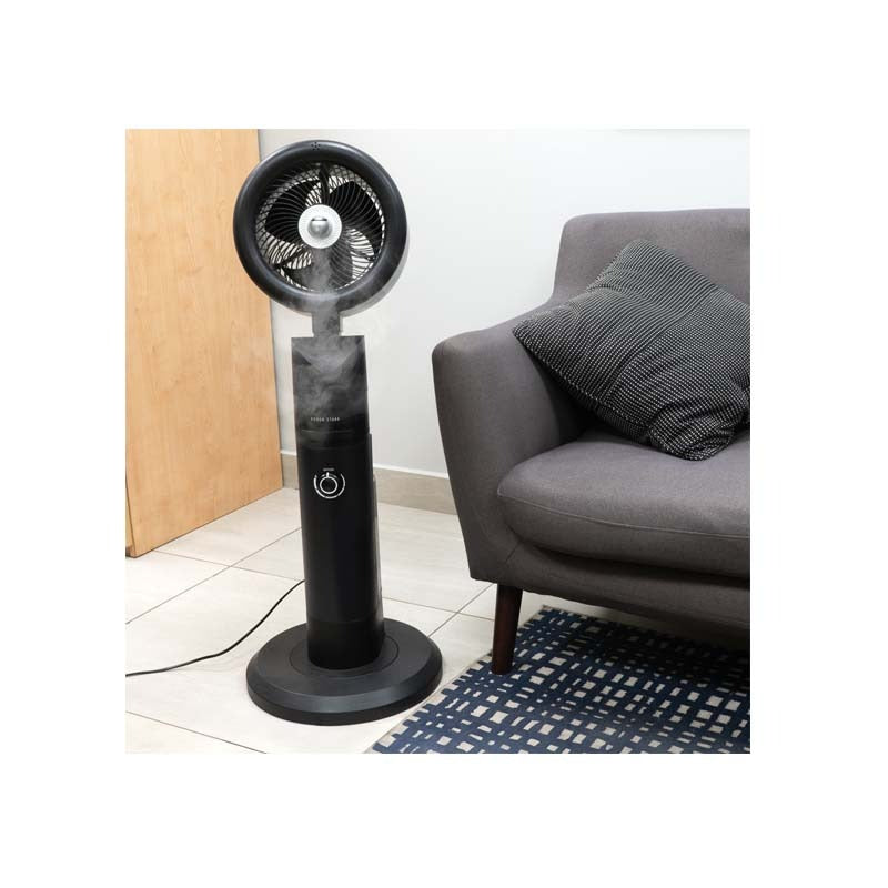 Boden Stark 3-in-1 Mist Stand Desk Fan Humidifier - Black
