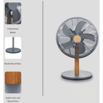 Boden Stark 30cm Oscillating Desk Fan with 3 Speeds - Kitchen and Home