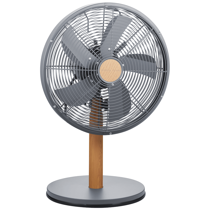 Boden Stark 30cm Oscillating Desk Fan with 3 Speeds - Kitchen and Home