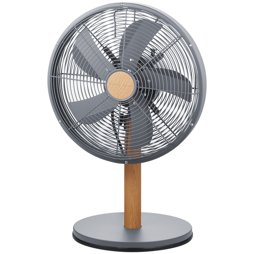 Boden Stark 30cm Oscillating Desk Fan with 3 Speeds - Kitchen and Home