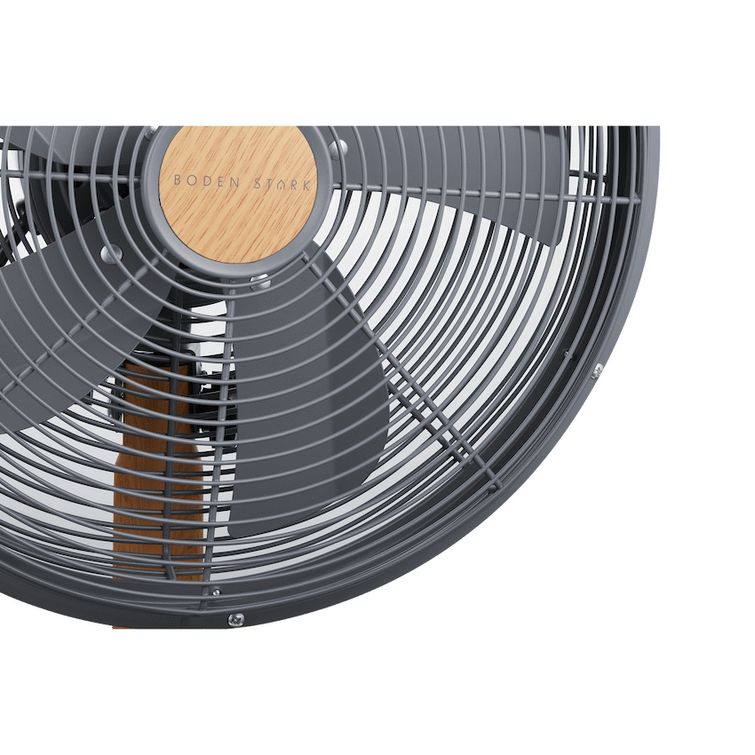 Boden Stark 30cm Oscillating Desk Fan with 3 Speeds - Kitchen and Home